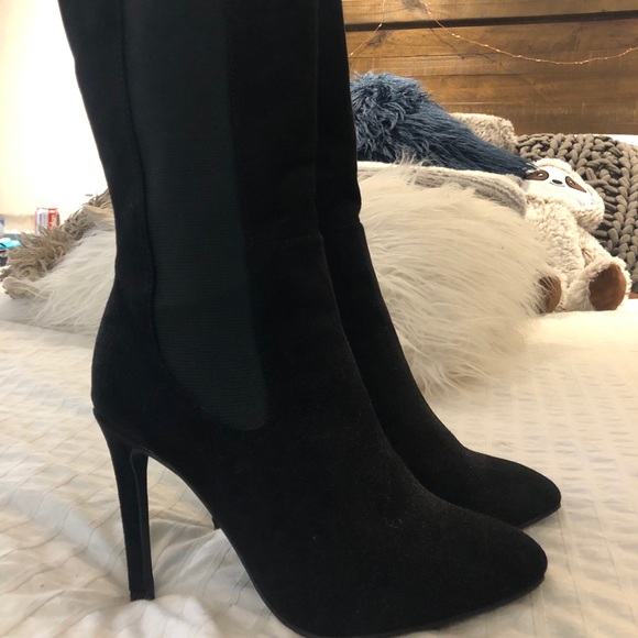 Black High Ankle Boot - Picture 2 of 2